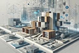 Panoramiczny widok miasta otoczonego różnorodnymi budynkami, podkreślający różnorodność w modularności podczas wydarzenia Budma 2025